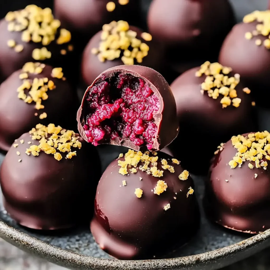 Delightful Raspberry Dark Chocolate Truffles Recipe