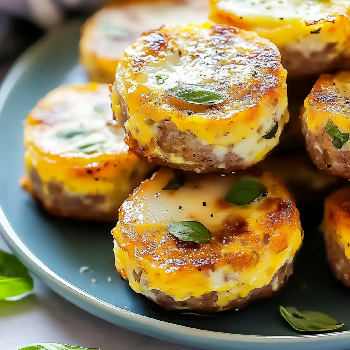 Savory Sausage & Egg Breakfast Bites