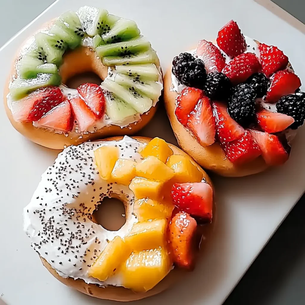 Delicious Bagel with Fruit: Rainbow Fruit Salad Recipe