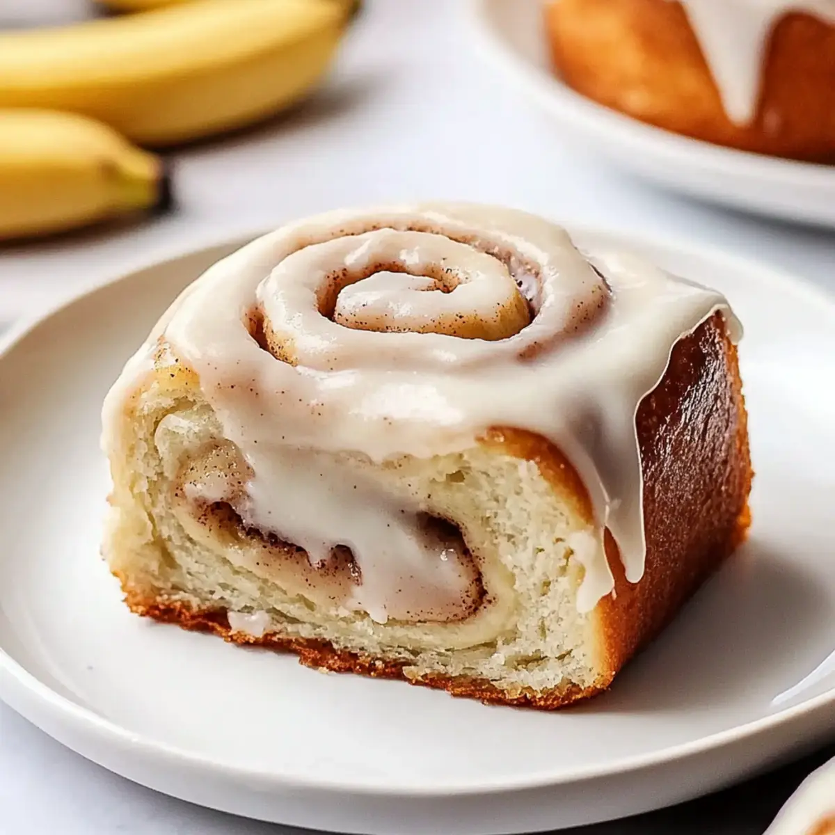 Delicious Banana Bread Cinnamon Rolls with Cream Cheese Frosting
