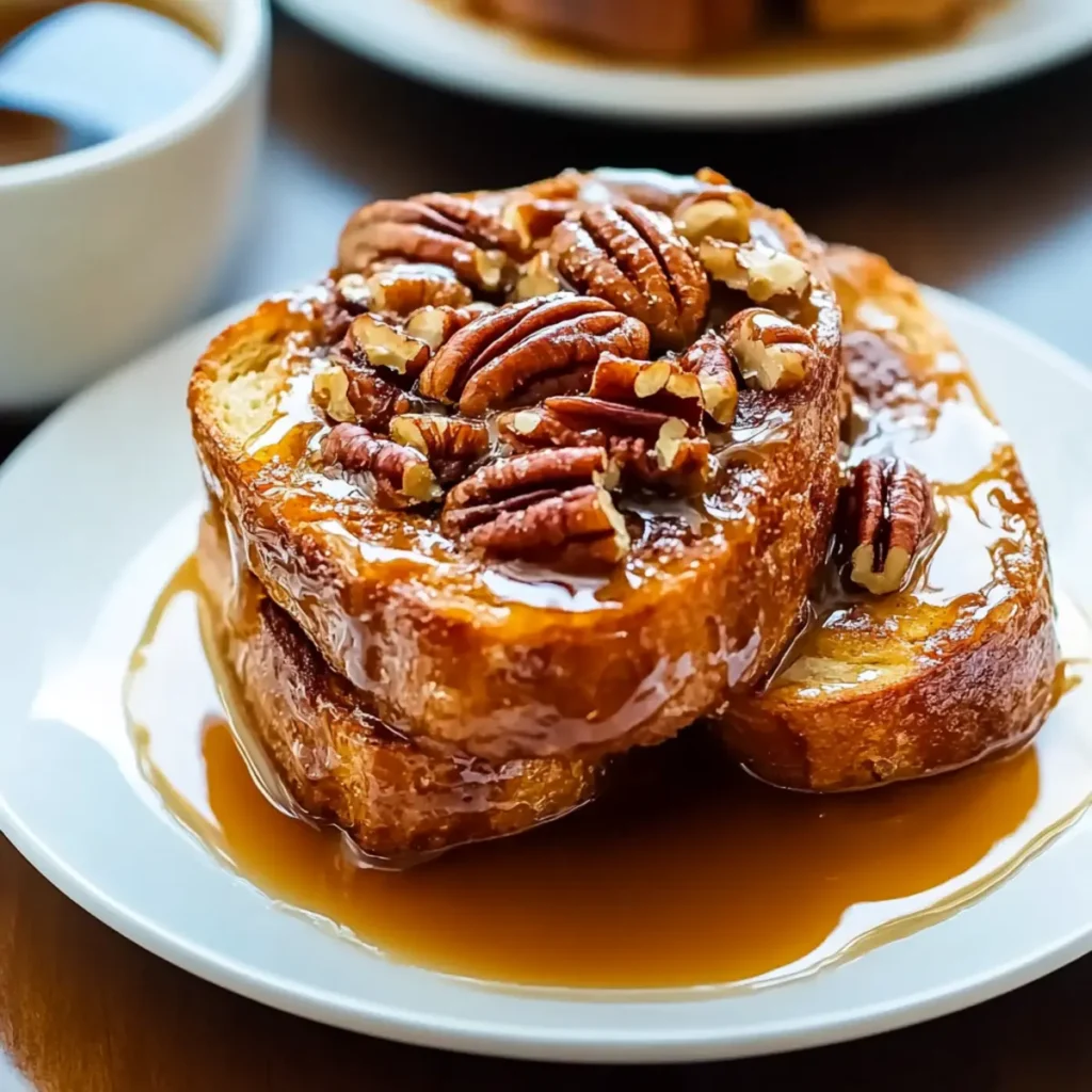 Overnight Pecan Pie French Toast