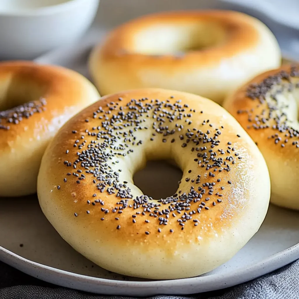 Easy 2-Ingredient Protein Bagels