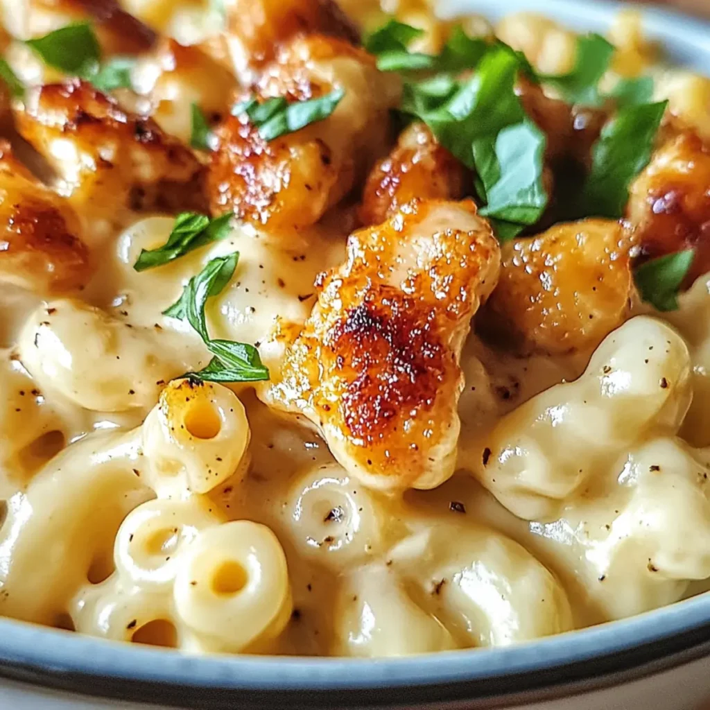 Honey Pepper Chicken Mac and Cheese
