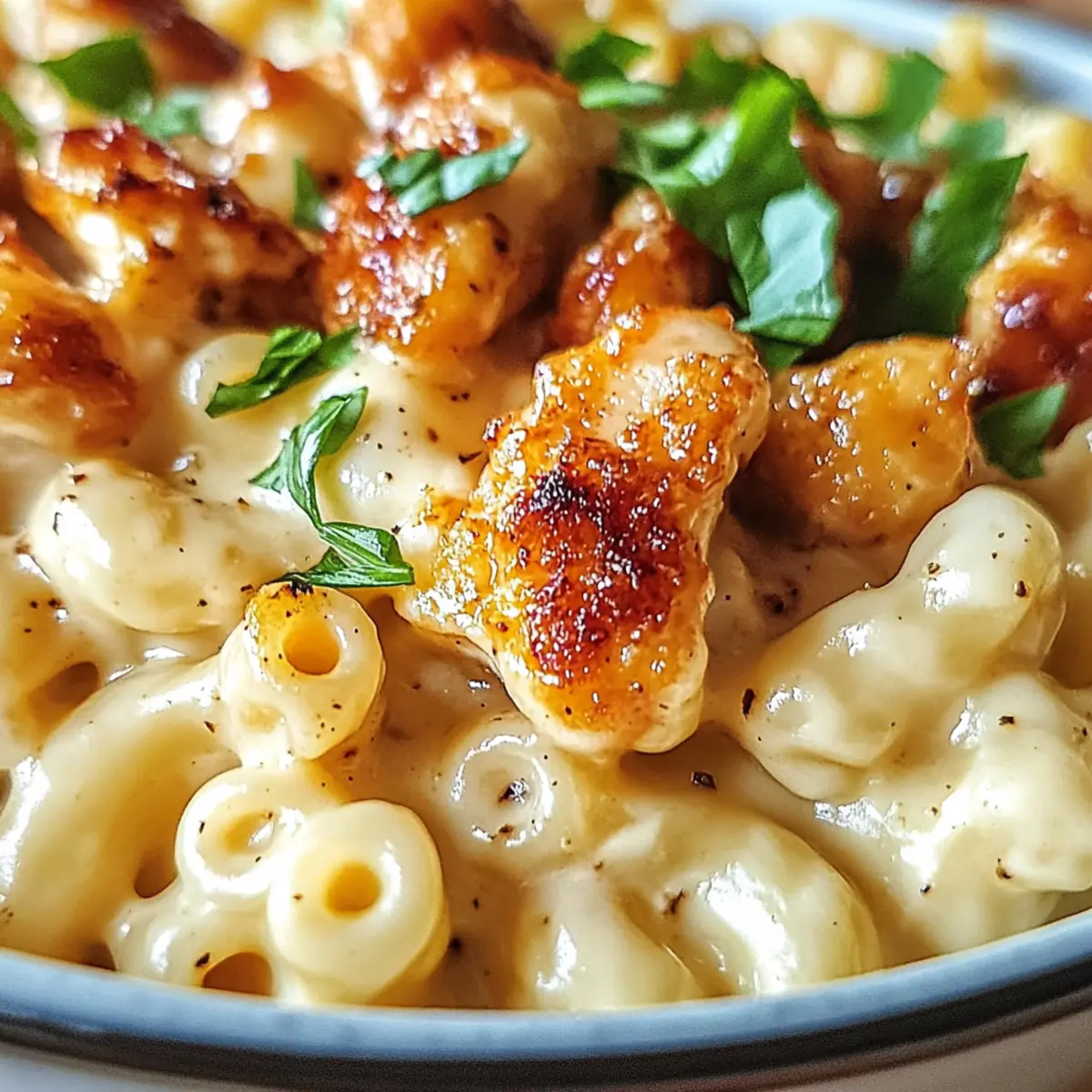 Honey Pepper Chicken Mac and Cheese