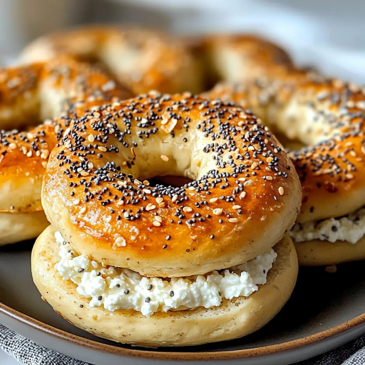 Cottage Cheese Protein Bagels