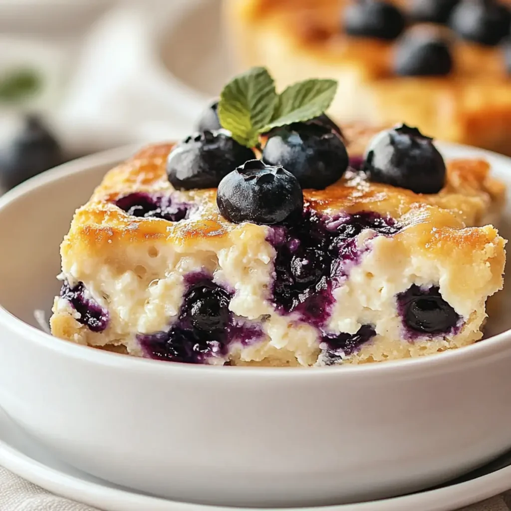 Blueberry & Cottage Cheese Breakfast Gratin