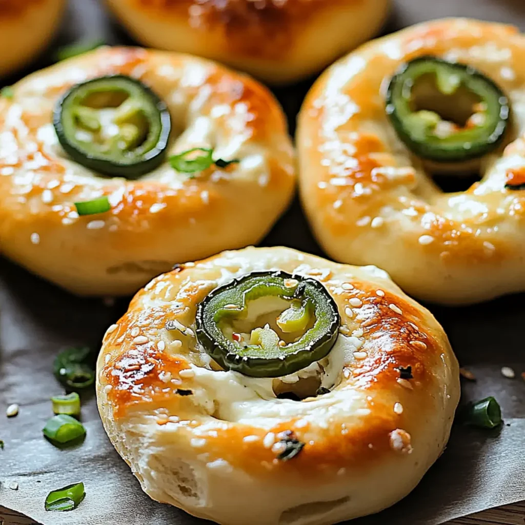 Jalapeño Mozzarella Bagels