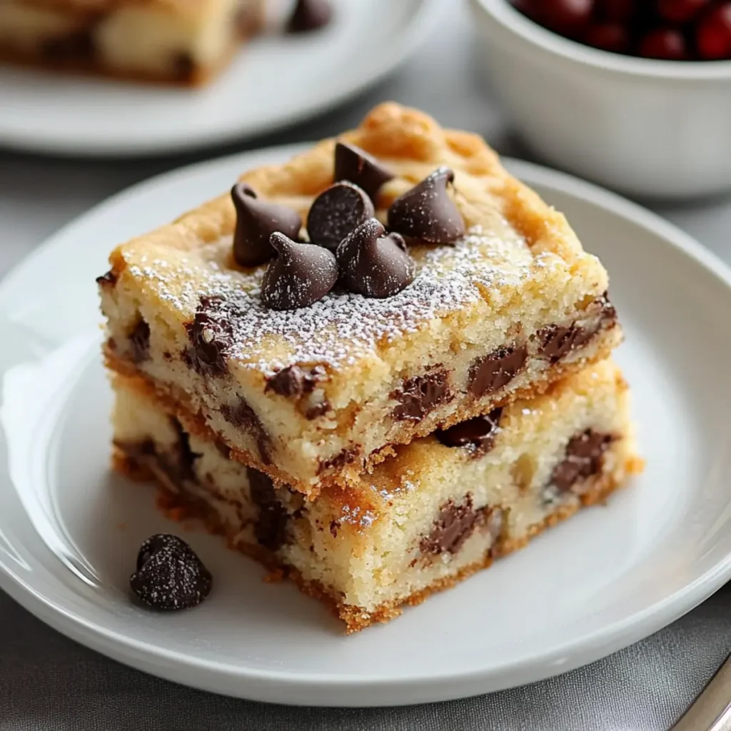 Chocolate Chip Cookie Bars